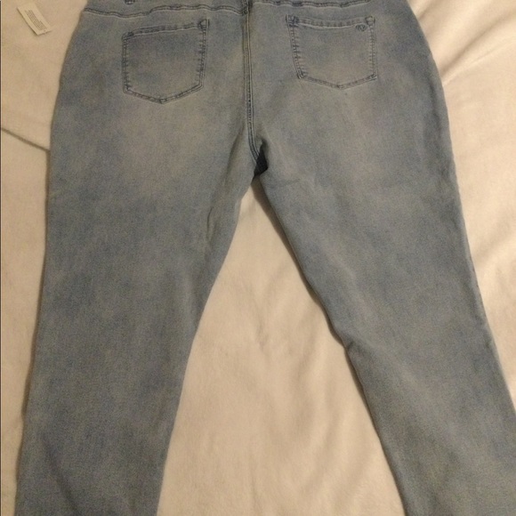 DG2 by Diane Gilman Embroidered Pull-On Exposed Button Jean Size: 3X - Picture 9 of 11